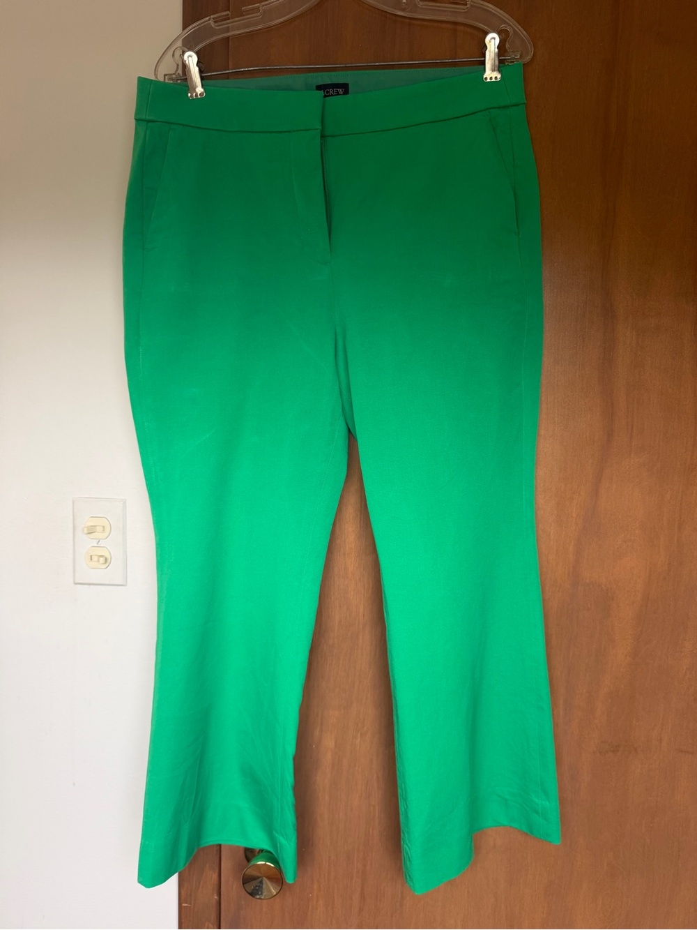 J. Crew Bright Green Boot-Cut Women's Pants